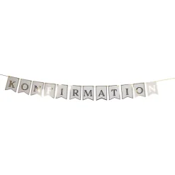 Konfirmation Banner med guld skrift