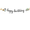 Lastbil kartonbanner - happy birthday