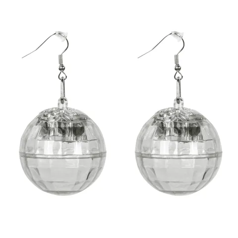 LED Øreringe Disco Kugle