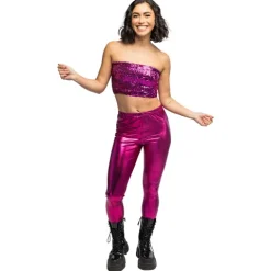 Leggings Metallic Pink