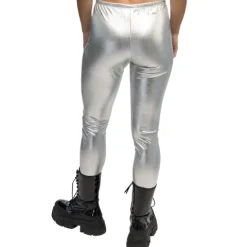 Leggings Metallic sølv