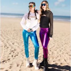 Leggings Metal Lilla
