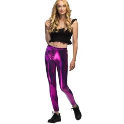 Leggings Metal Lilla
