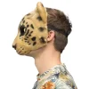 Leopard Plys Halvmaske
