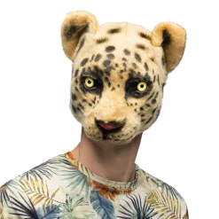 Leopard Plys Halvmaske