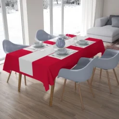 Linclass dug 120x180cm Rød