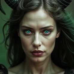 Linser i blågrøn-sort 1d - Poison Witch