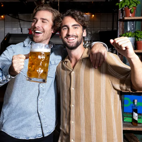 Ølkrus 1 liter glas
