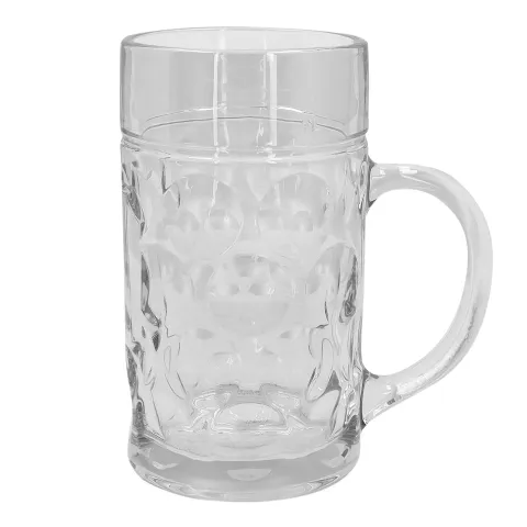 Ølkrus 1 liter glas