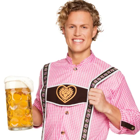 Ølkrus 1 liter glas
