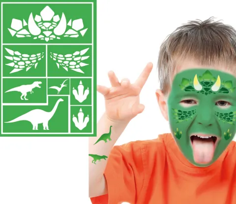 Makeup skabelon Dinosaur