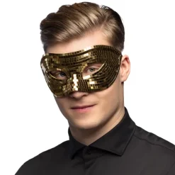 Maske Disco guld