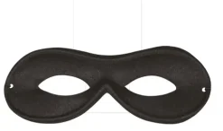 Maske sort med hvid elastik