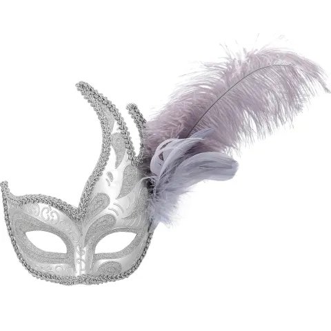 Maske Venice prezioso sølv