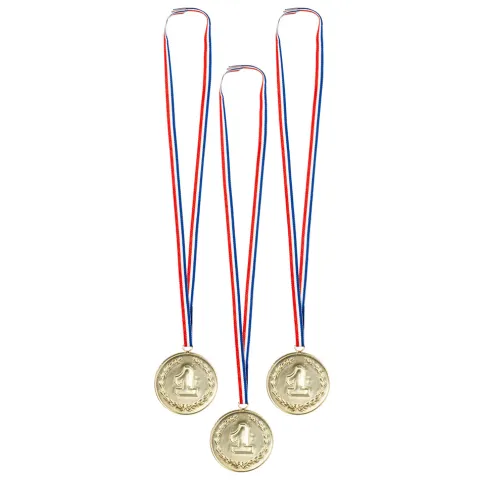 Medaljer 1 plads 3 stk