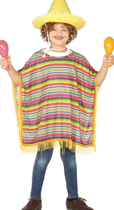 Mexicaner poncho BØRN