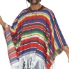 Mexicaner poncho i Multifarve