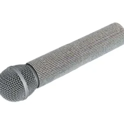 Mikrofon i sølvglitter