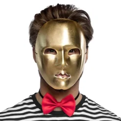 Mime maske guld