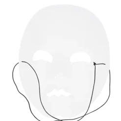 Mime maske guld