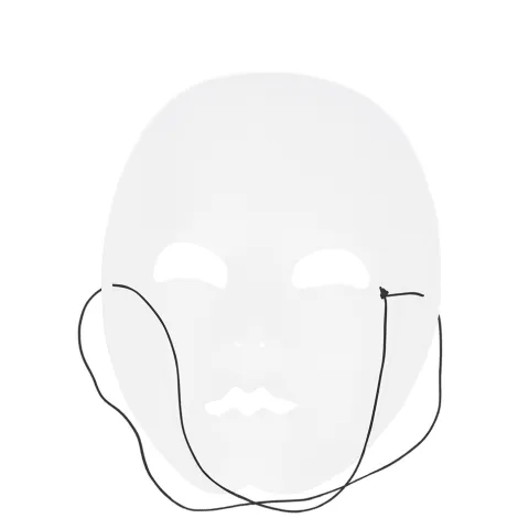 Mime maske i Sølv
