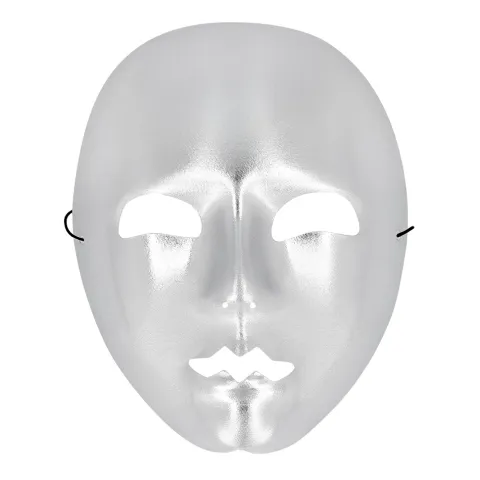 Mime maske i Sølv