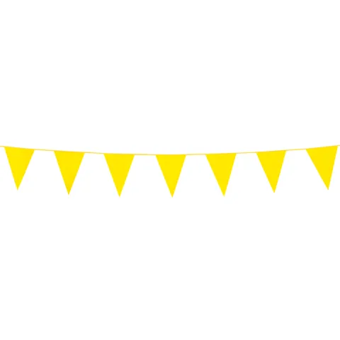 Mini Flagbanner i Gul 3m