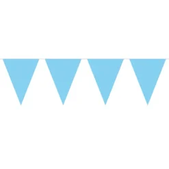 Mini Flagbanner i lyseblå