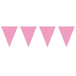Mini Flagbanner i lyserød