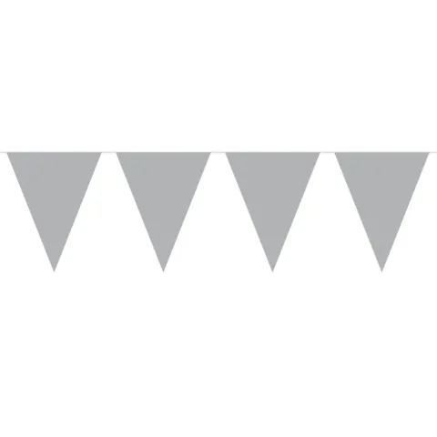 Mini Flagbanner i sølv