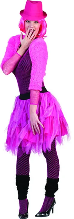 Nederdel i pink tyl