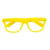 Neonbrille uden glas i gul