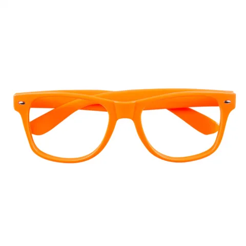 Neonbrille uden glas i orange