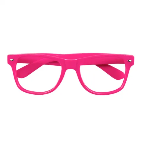 Neonbrille uden glas i pink