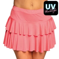 Neon pink mini nederdel UV