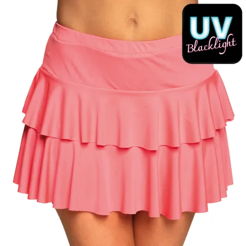 Neon pink mini nederdel UV