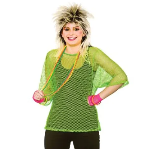 Net bluse i NEON farve