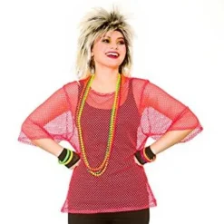 Net bluse i NEON farve
