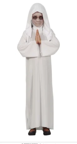 Nonne kostume Halloween - Hvid pige