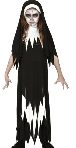 Nonne kostume Halloween - pige