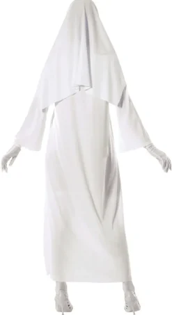 Nonne kostume i hvid