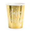 Nytårs kopper i guld - Happy New year