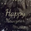Nytårs servietter i Mørkeblå med Happy new year tekst