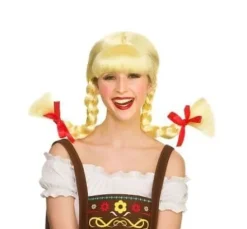 Oktoberfest paryk - Funny beer girl
