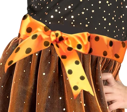 Orange heksekostume