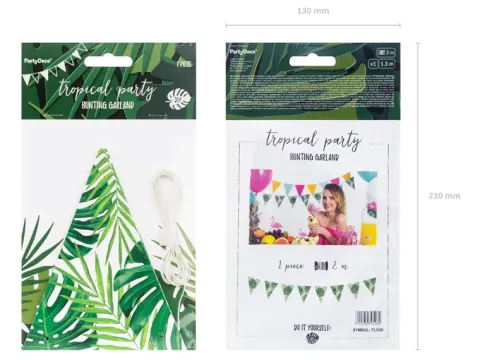 Palme flagbanner DIY i karton