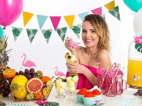 Palme flagbanner DIY i karton