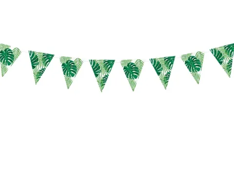 Palme flagbanner DIY i karton