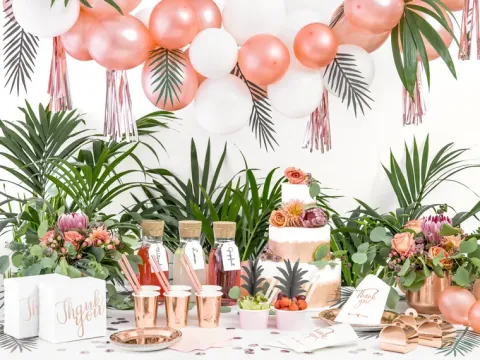 Palme guirlande DIY i karton
