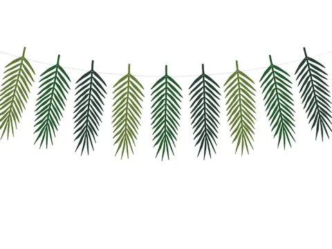 Palme guirlande DIY i karton